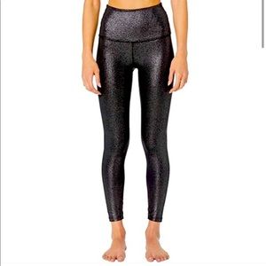 Beyond Yoga Metallic Black Leggings